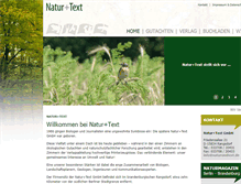 Tablet Screenshot of naturundtext.de